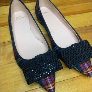 J.Crew Plaid Ballet Flats